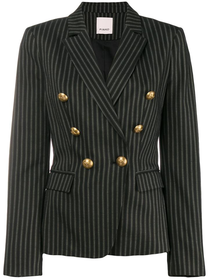 Pinko Fitted Pinstripe Blazer - Red