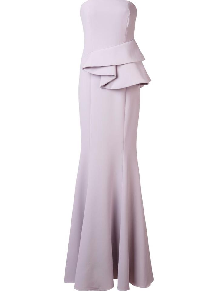Jay Godfrey Strapless Gown, Women's, Size: 0, Pink/purple, Polyester/polyurethane