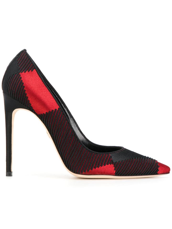 Dsquared2 Tartan Pointed Pumps - Black