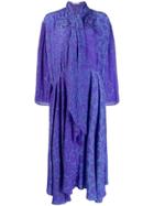 Chloé Floral Pattern Dress - Purple