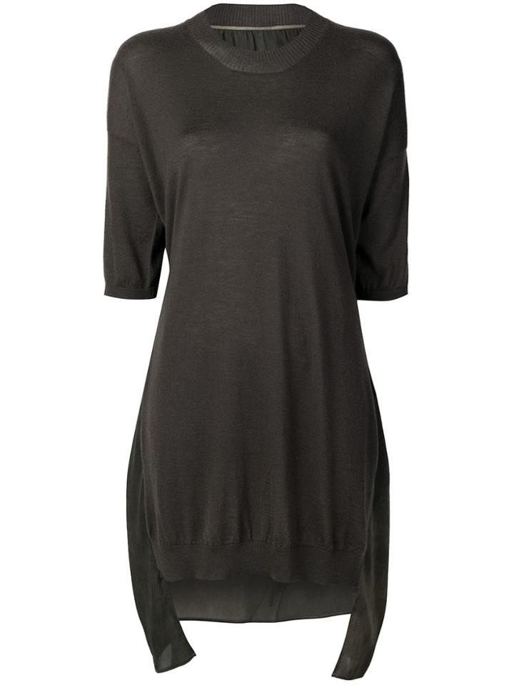 Uma Wang Panelled Dress - Brown