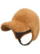 Fendi Furry Visor Helmet - Brown