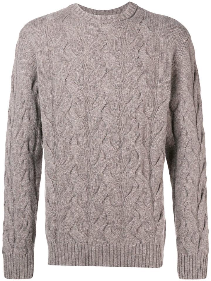 Barbour Thornton Cable Knit Jumper - Neutrals