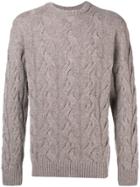 Barbour Thornton Cable Knit Jumper - Neutrals