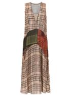 Mara Mac Midi Printed Dress - Brown