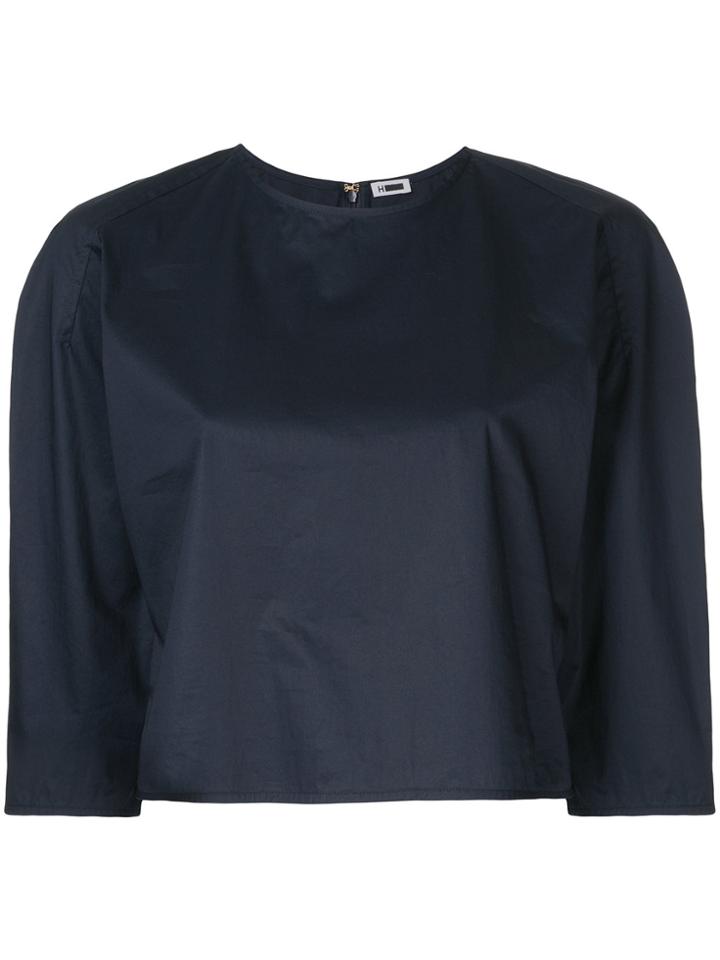 H Beauty & Youth Cropped Boxy Top - Blue