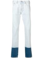 Ps Paul Smith Contrast Hem Jeans - Blue