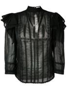 Isabel Marant Étoile Anny Embroidered Blouse - Black