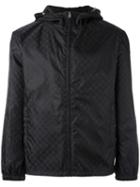 Gucci Gg Jacquard Hooded Jacket, Size: 52, Black, Polyamide/polyester