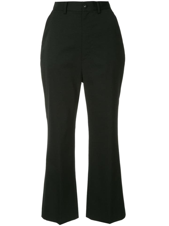 G.v.g.v. Kick Flare Cropped Trousers - Black