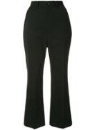 G.v.g.v. Kick Flare Cropped Trousers - Black