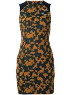 Versus Camouflage Print Fitted Dress