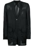 Rick Owens Semi Sheer Blazer - Black