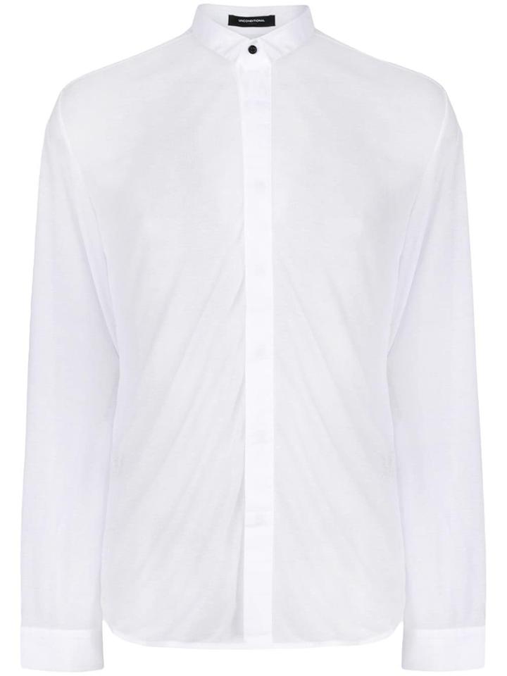 Unconditional Micro Collar Shirt - White