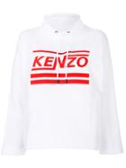 Kenzo Branded Hoodie - White