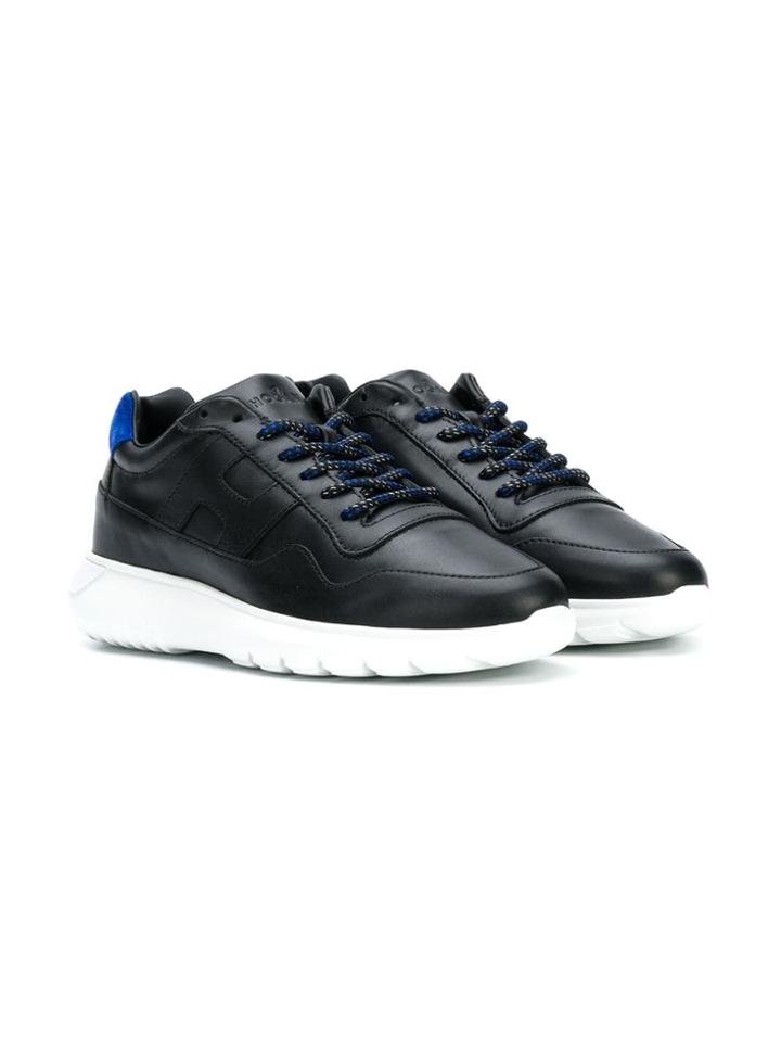 Hogan Kids Teen Side Logo Sneakers - Black