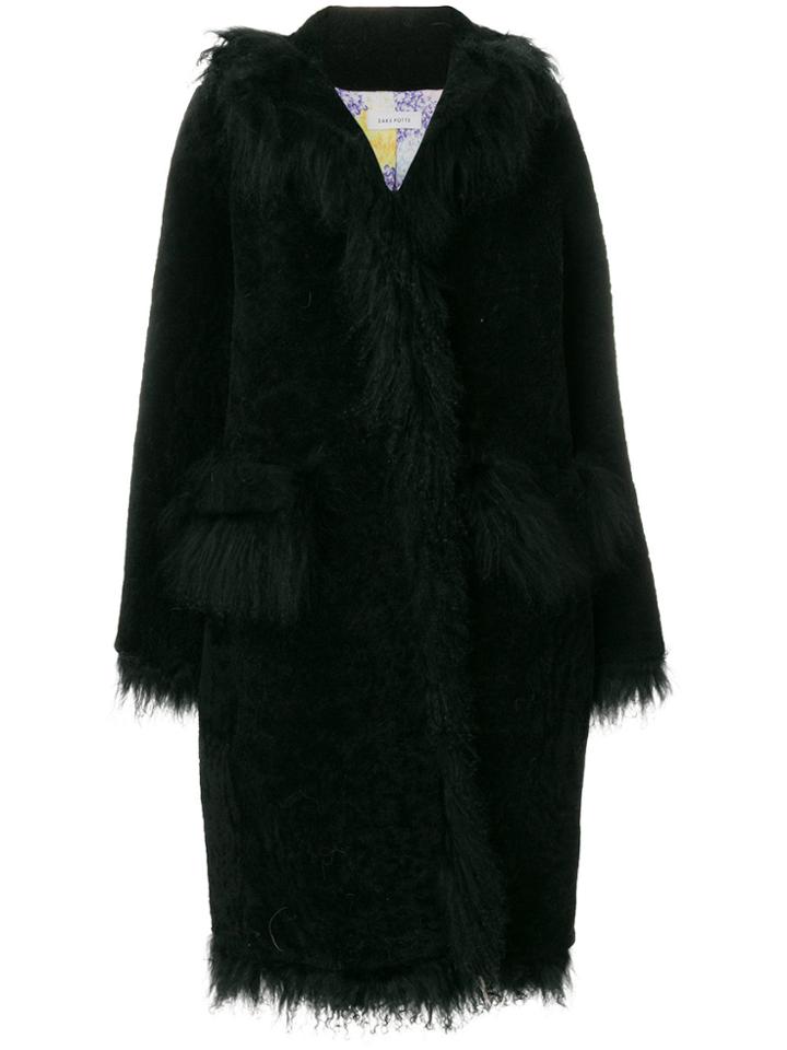 Saks Potts Oversized Coat - Black