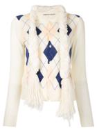Comme Des Garçons Vintage Argyle Knitted Sweater - White