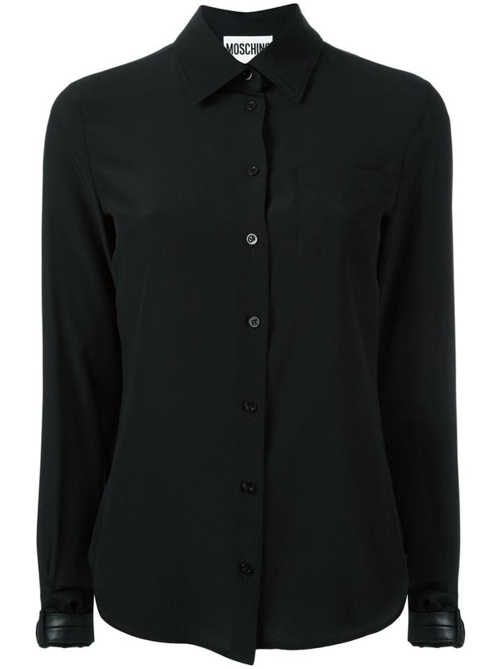 Moschino Buckle Cuff Blouse - Black