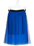 Msgm Kids Tulle Skirt - Blue