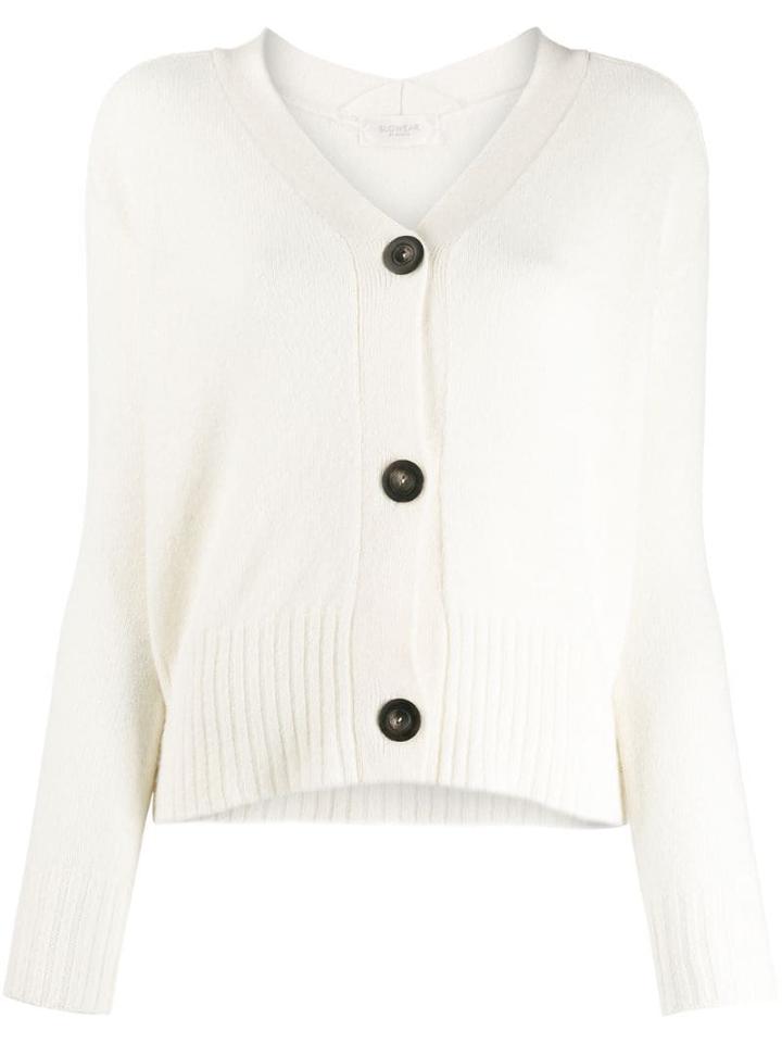 Zanone Button-up Cardigan - Neutrals