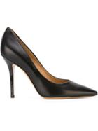 Salvatore Ferragamo Susi Pumps, Women's, Size: 9, Black, Calf Leather/leather
