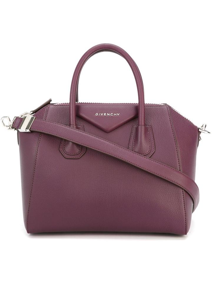 Givenchy Small 'antigona' Tote, Women's, Pink/purple, Goat Skin
