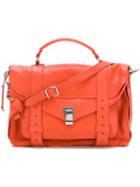 Proenza Schouler Medium Ps1 Satchel, Women's, Yellow/orange, Calf Leather