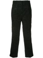 No21 Cropped Lace Trousers - Black