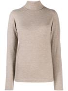 Brunello Cucinelli Fine Knit Turtleneck Sweater - Neutrals