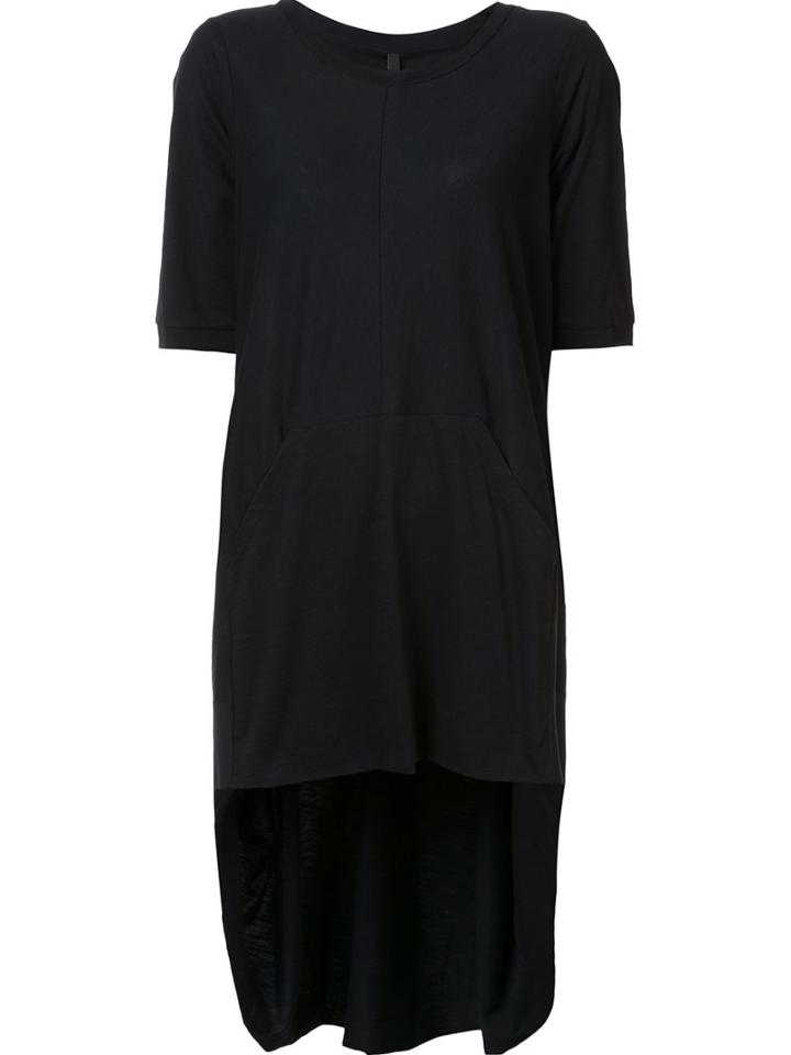 Barbara I Gongini Asymmetric Long T-shirt, Women's, Size: 34, Black, Cotton