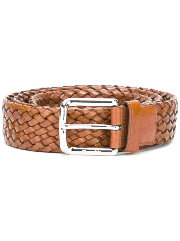 Church's Woven Belt, Men's, Size: 90, Brown, Leather