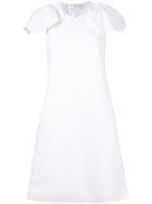 Delpozo Bow-sleeve Dress - White