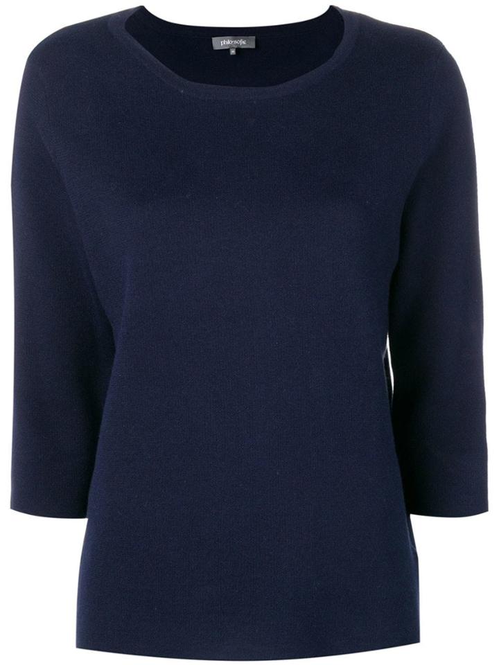 Philo-sofie Fine Knit Sweater - Blue