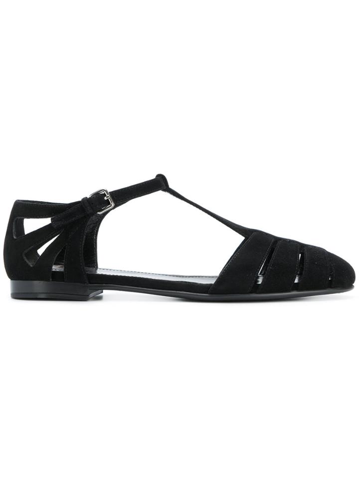 Church's Flat Strappy Sandals - Black