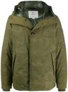 Woolrich Camouflage-print Padded Jacket - Green
