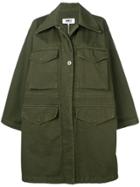 Mm6 Maison Margiela Oversized Military Jacket - Green