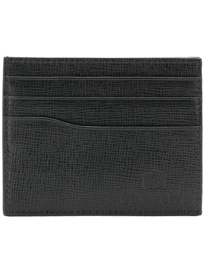 Church's Textured Logo Card Holder - Black