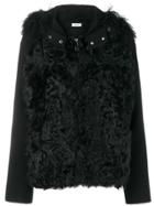 P.a.r.o.s.h. Textured Fur Jacket - Black