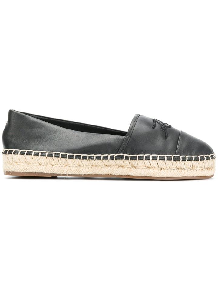 Karl Lagerfeld Logo Embroidered Espadrilles - Unavailable