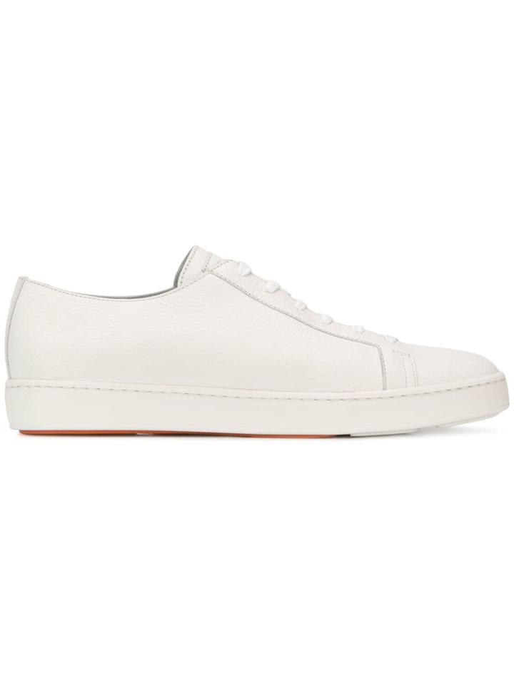 Santoni Basic Lace-up Sneakers - White