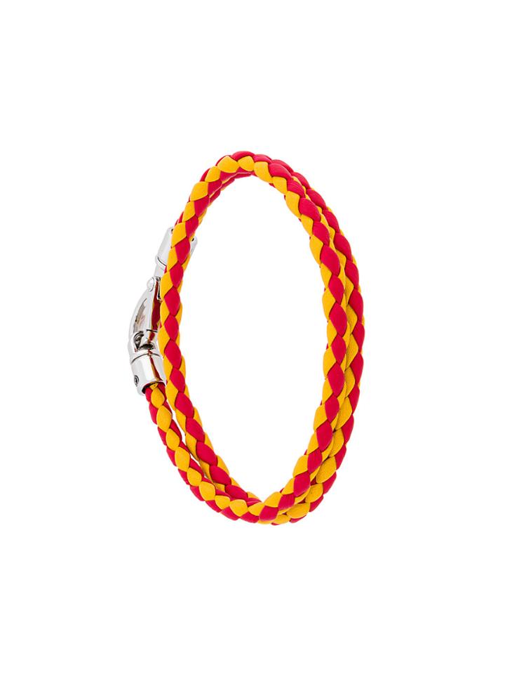 Tod's Braided Wrap Bracelet - Yellow & Orange