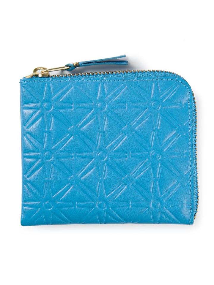 Comme Des Garçons Wallet Embossed Zipped Wallet