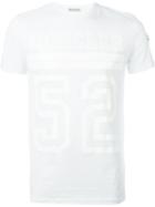 Moncler Varsity Print T-shirt, Men's, Size: Medium, White, Cotton
