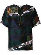 Kenzo - Zip Detail Blouse - Women - Silk - 40, Silk