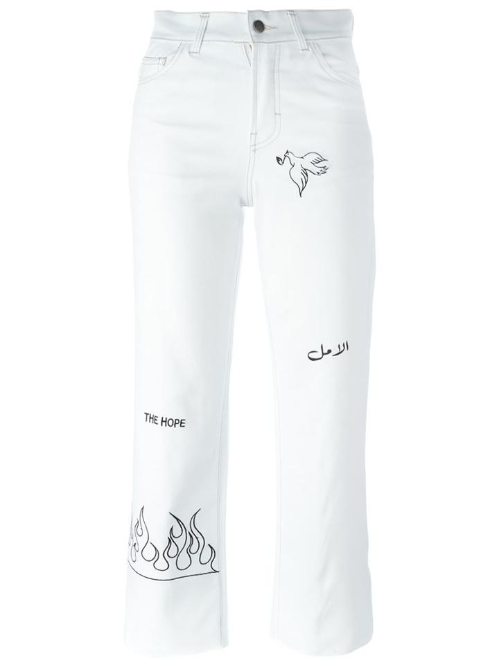 Nafsika Skourti Printed Cropped Trousers