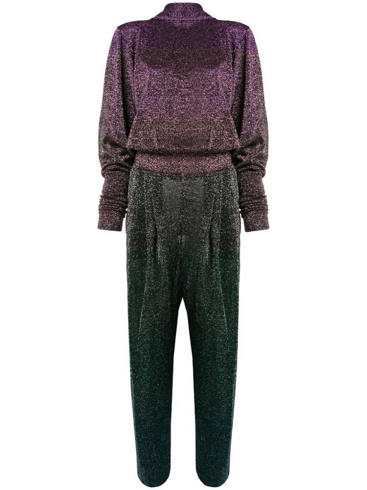 Circus Hotel Lurex Jumpsuit - Black
