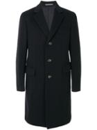 Salvatore Ferragamo - Pinstripe Coat - Men - Cupro/cashmere/wool - 50, Blue, Cupro/cashmere/wool