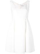 Red Valentino - Flared Dress - Women - Cotton/polyester/acetate/viscose - 38, White, Cotton/polyester/acetate/viscose