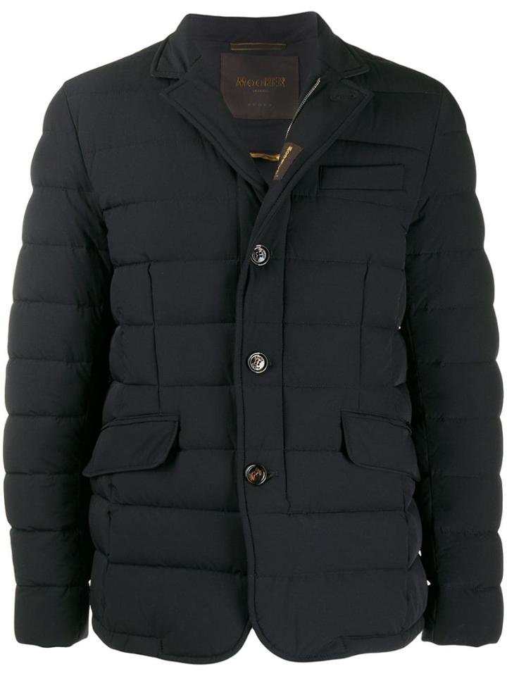 Moorer Zayn-kn Quilted Jacket - Blue